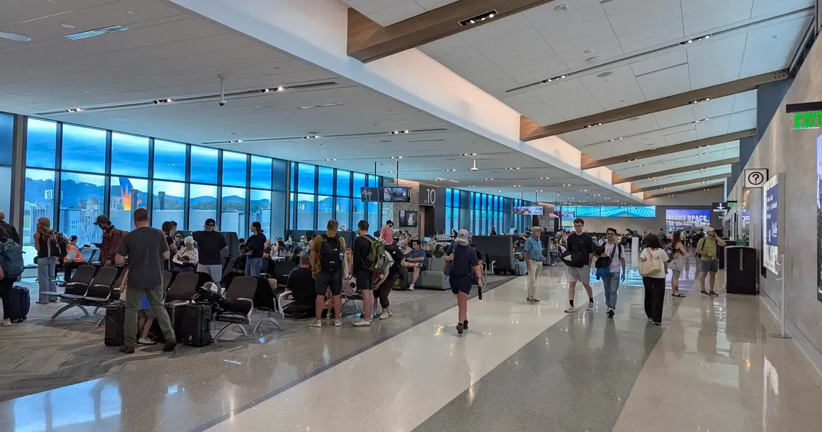 Asheville's TSA Peak Is 58 Minutes on Sunday at 6 AM